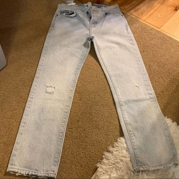 Current/Elliott The Original Straight Jeans Women's Size 24 High Rise - Picture 4 of 8